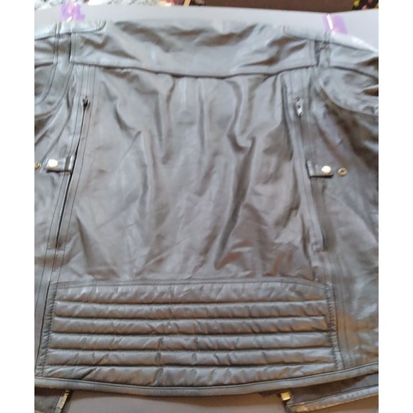 M-BOSS Black Premium Leather Conceal Carry Armored Motorcycle Jacket Lined XL - Picture 8 of 16
